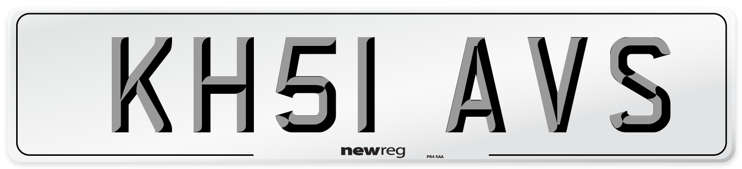 KH51 AVS Number Plate from New Reg